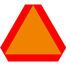 KDKDA Triangle de signalisation 2 pièces Avertissement sur la Route Triangle  de sécurité routière Panneaux de signalisation de sécurité : :  Auto et Moto